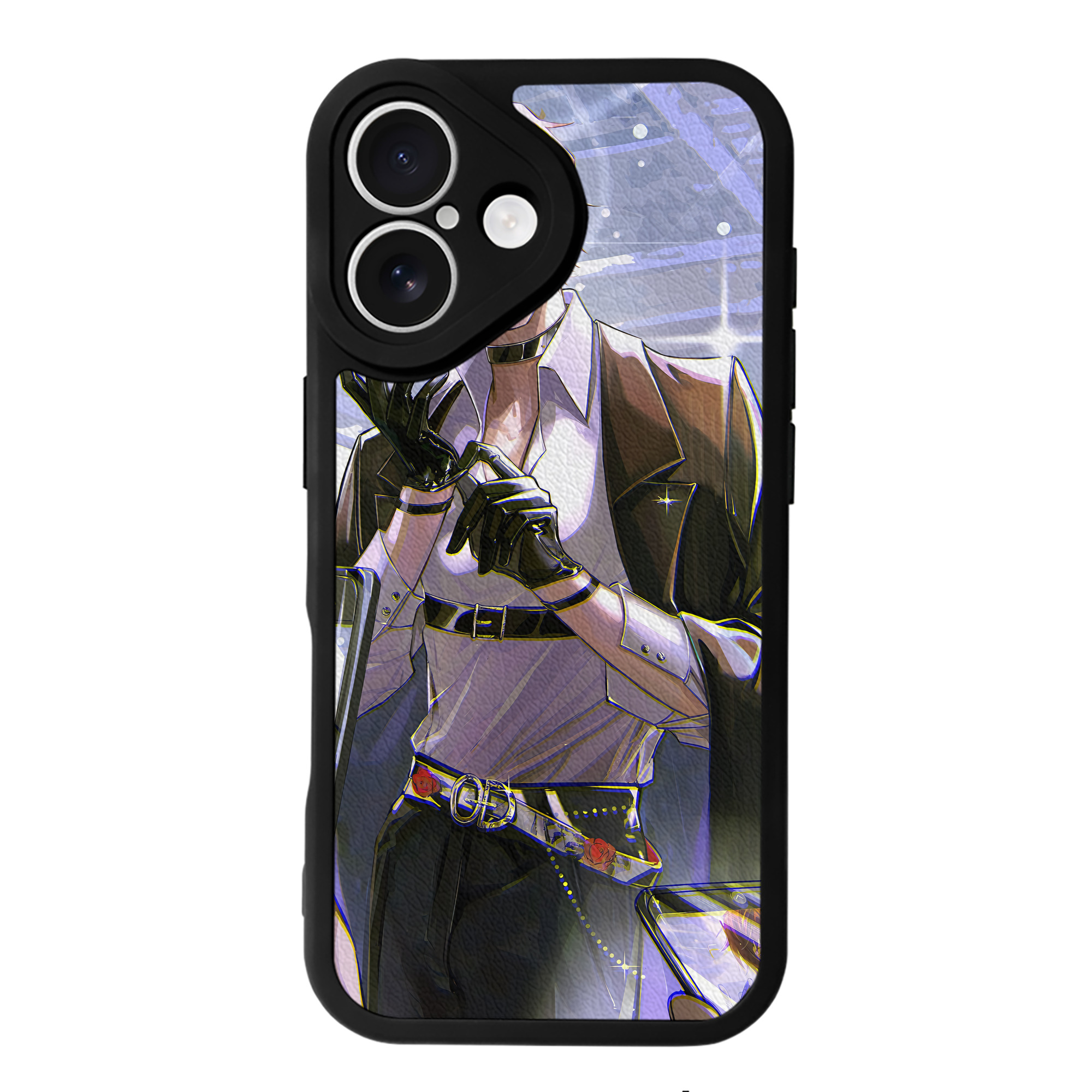 （画像用） 文豪ストレイドッグス Bungo Stray Dogs 【iPhone 16シリーズ対応】シリコンスマホケース（レザー調） 材質：シリコン